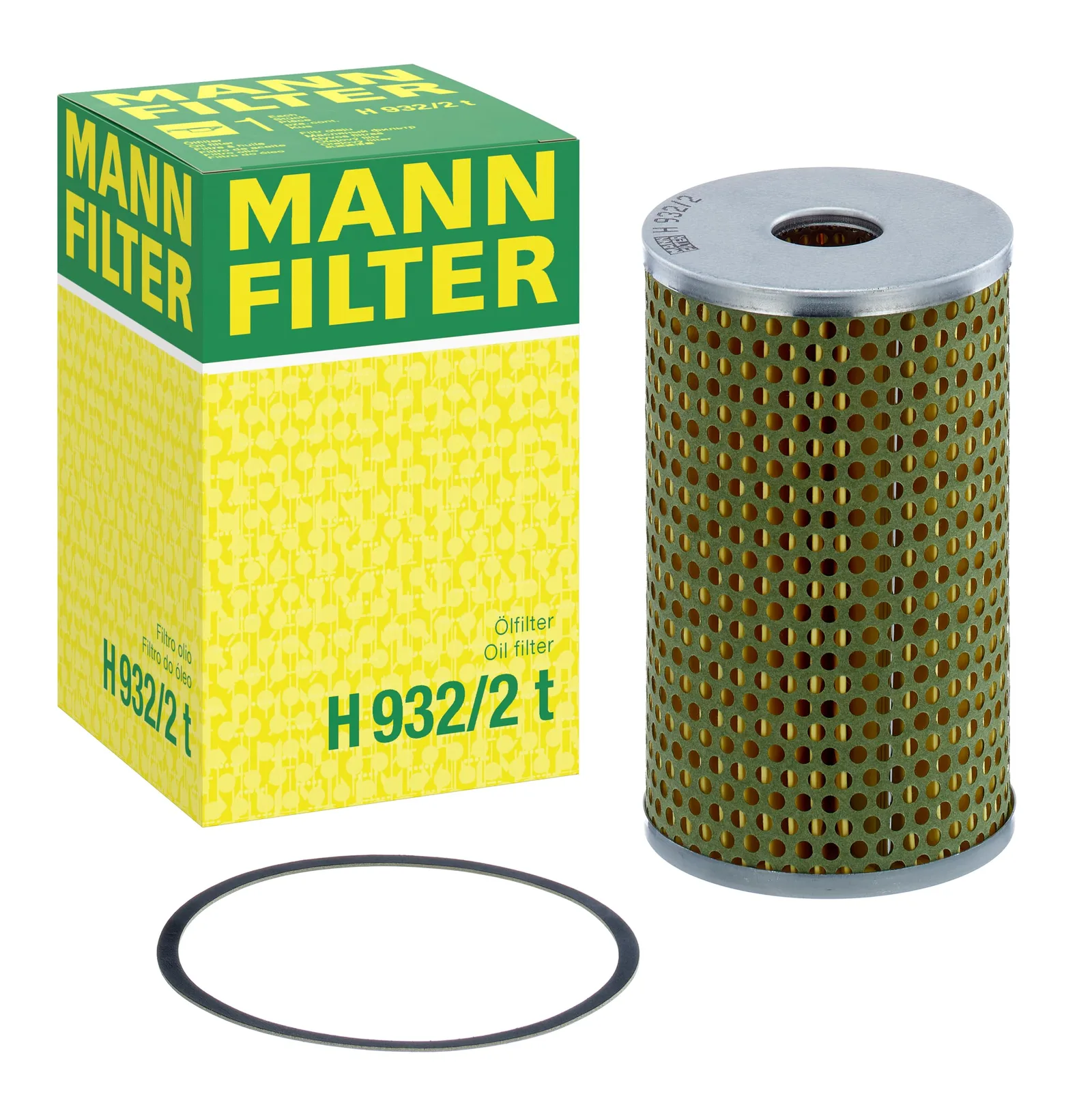 Olejový filtr MANN-FILTER H 932/2 t s těsněním