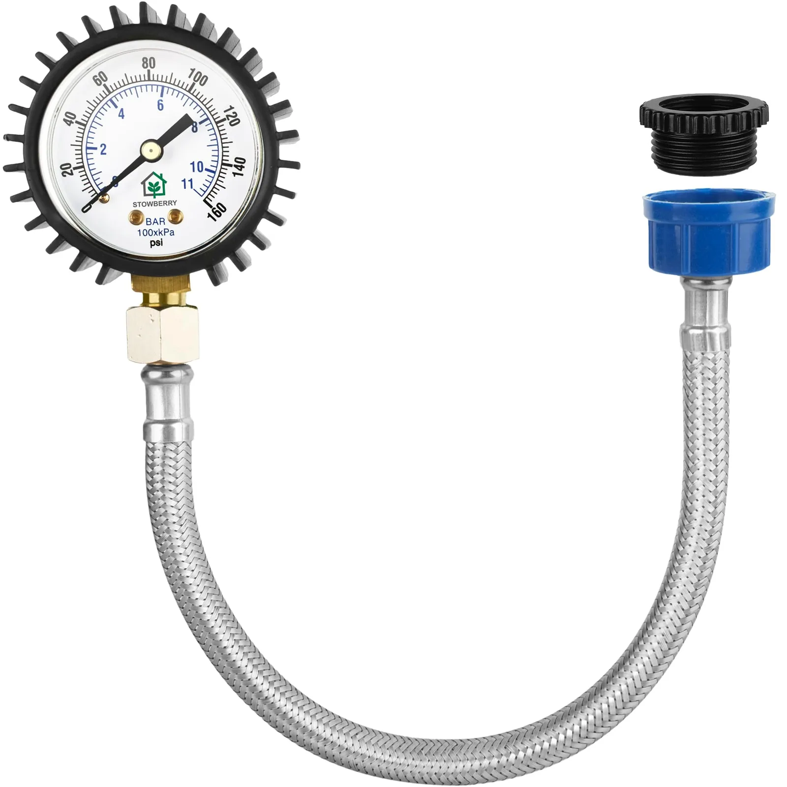 Manometer na tlak vody STOWBERRY IN-347 0–11 bar s hadicou