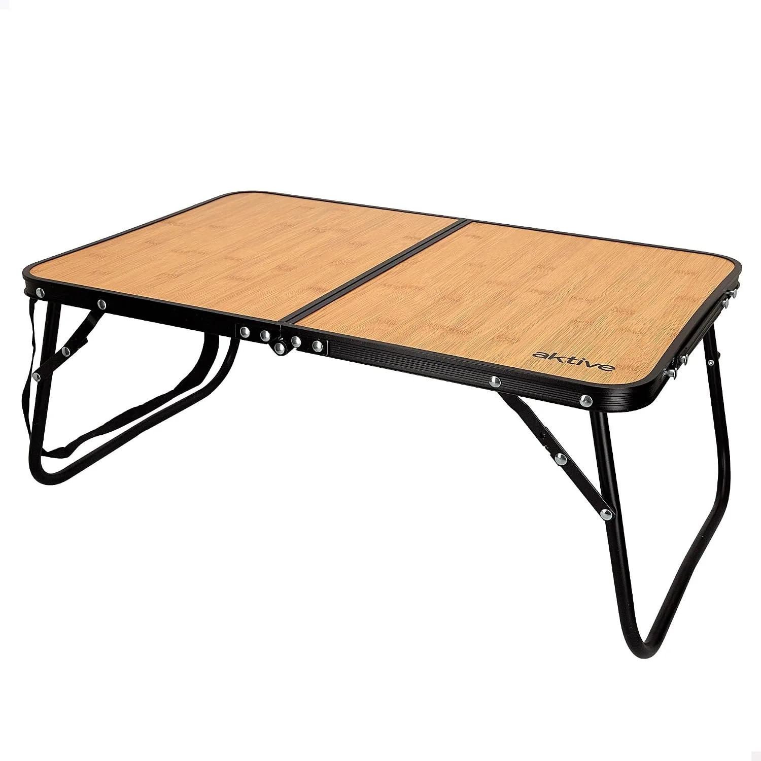 Skládací kempingový stůl AKTIVE 63016 60×40×25 cm bambusový vzor do 20 kg