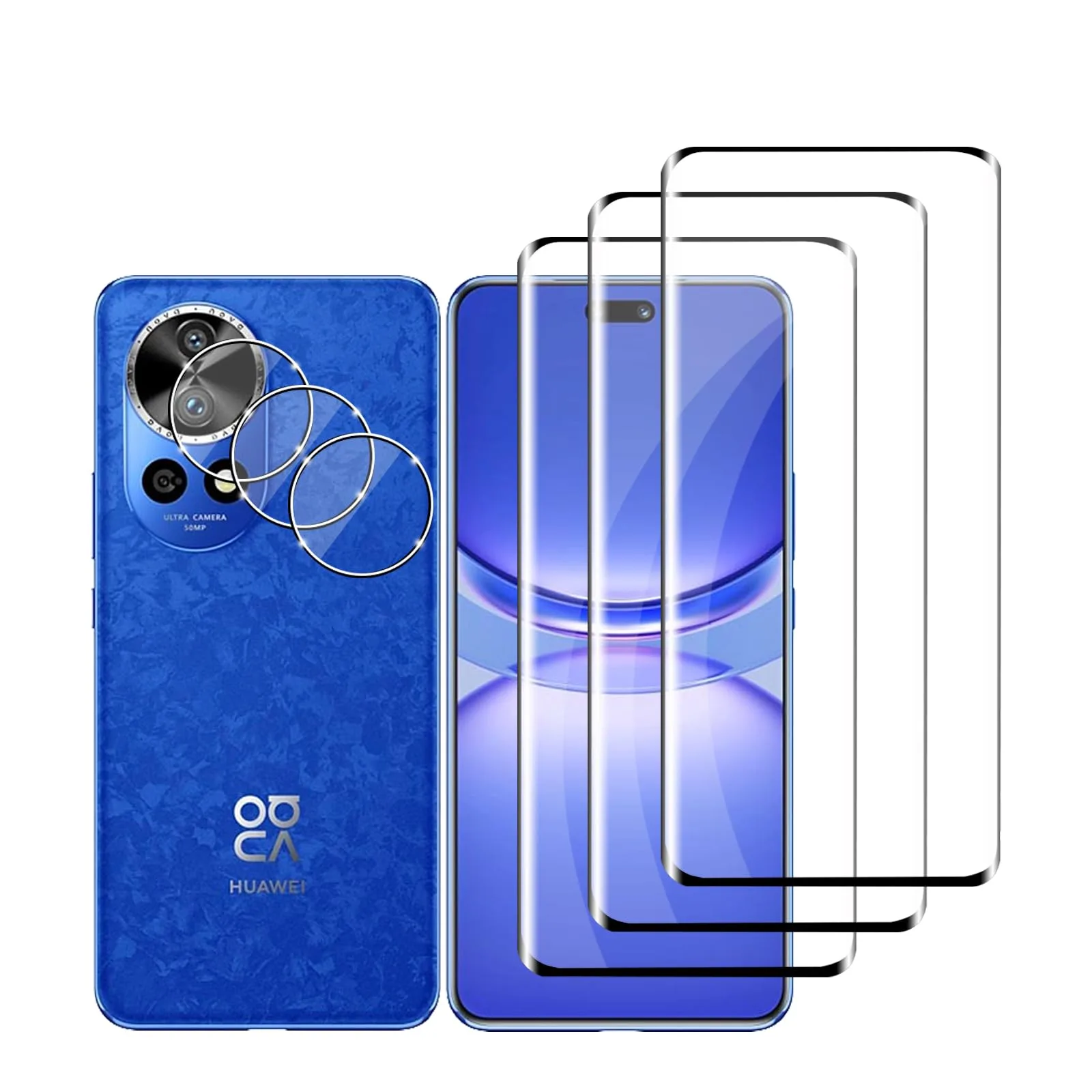Skla na displej a fotoaparát Huawei Nova 12 5G 3+3 ks