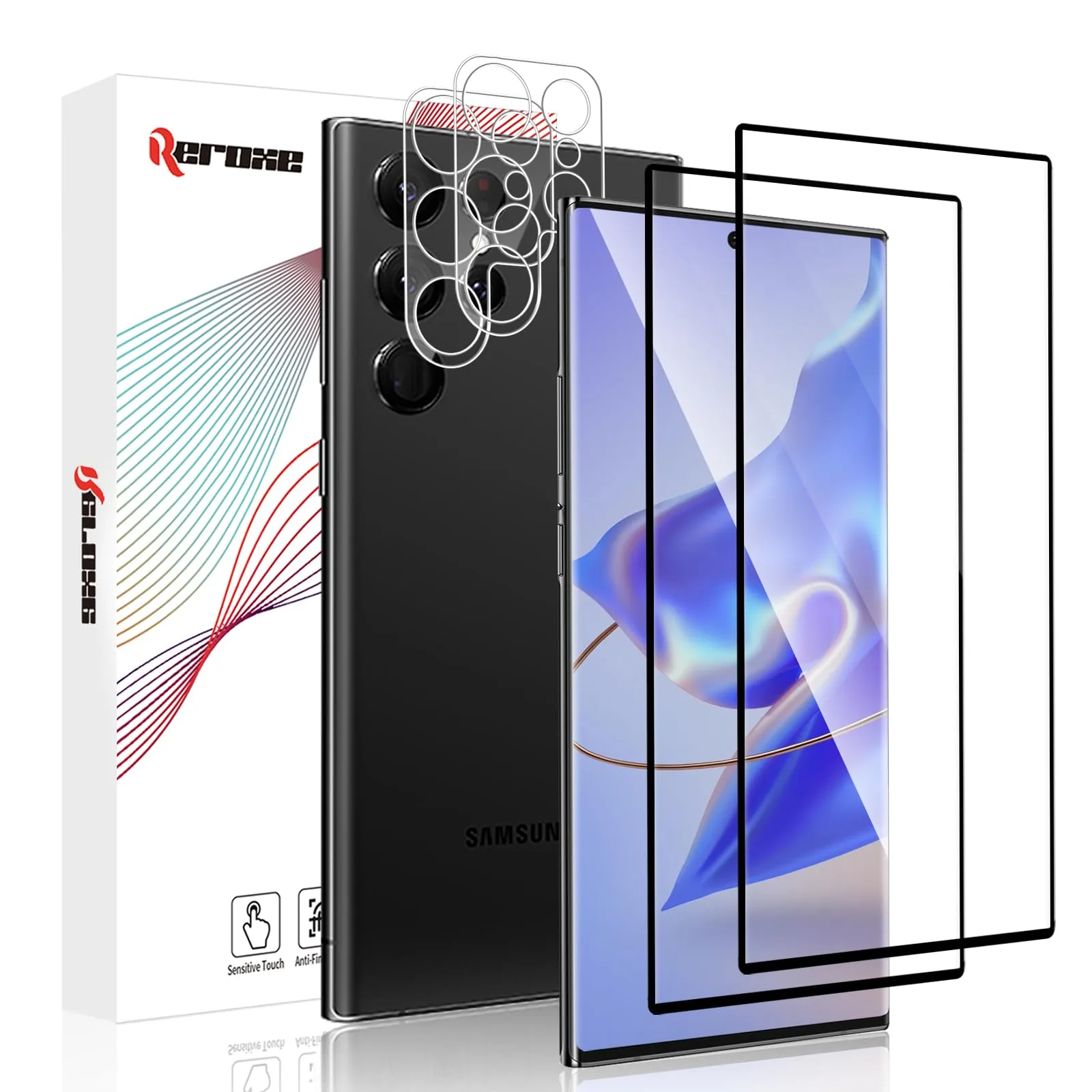 REROXE tvrzená skla pro Samsung Galaxy S24 Ultra 5G 2×2 ks