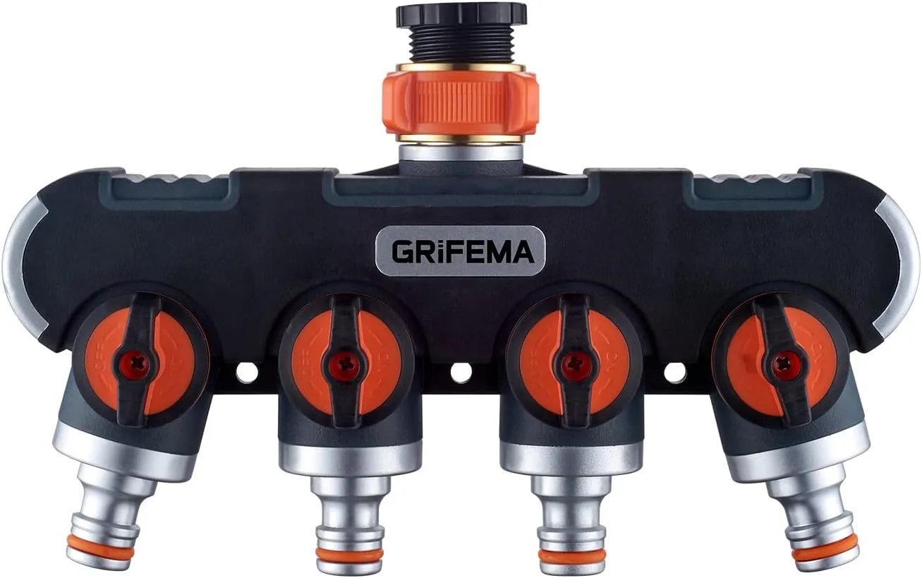 Čtyřcestný dělič vody GRIFEMA GE1401-4 3/4″ 1/2″ s regulací