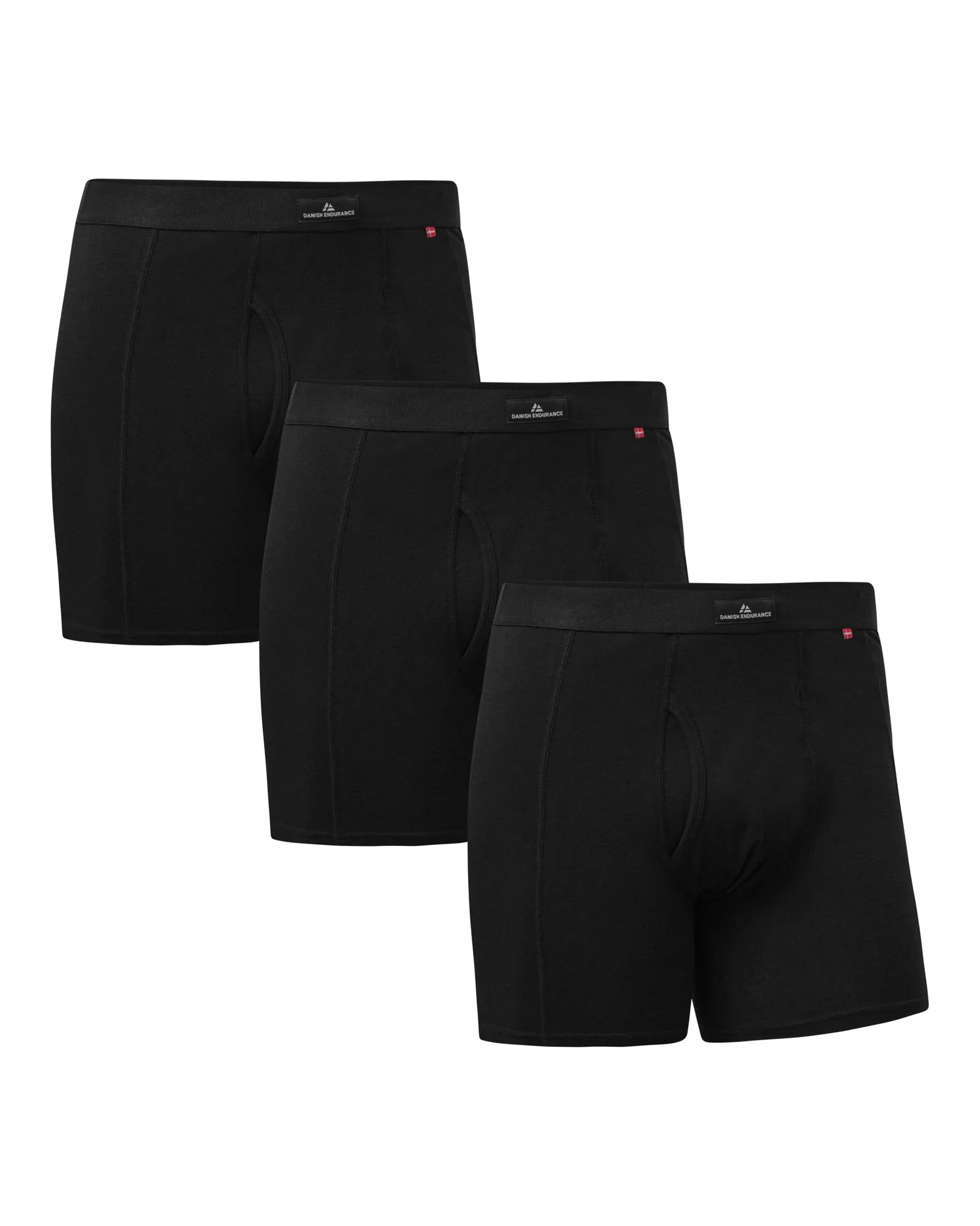 DANISH ENDURANCE pánské boxerky černé 3XL 3 ks