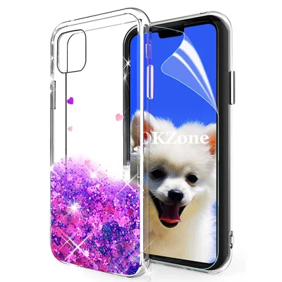 OKZone třpytivé pouzdro se sklem pro iPhone 11 Pro Max 6,5 palce