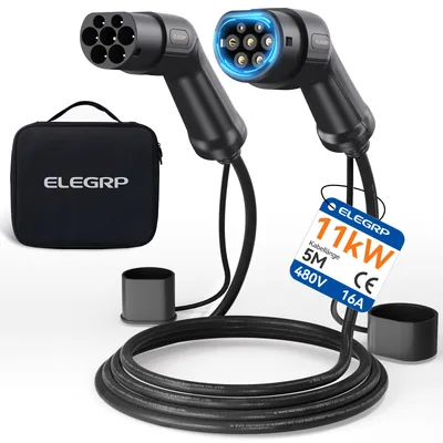 Nabíjecí kabel ELEGRP Type 2–Type 2 11 kW 16 A 3 fáze 5 m