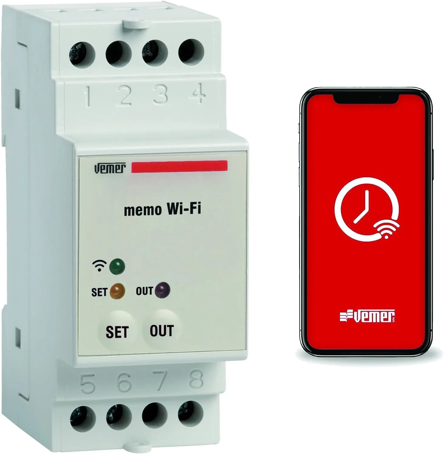 Astronomické spínací hodiny VEMER MEMO WiFi VE780700 na DIN lištu