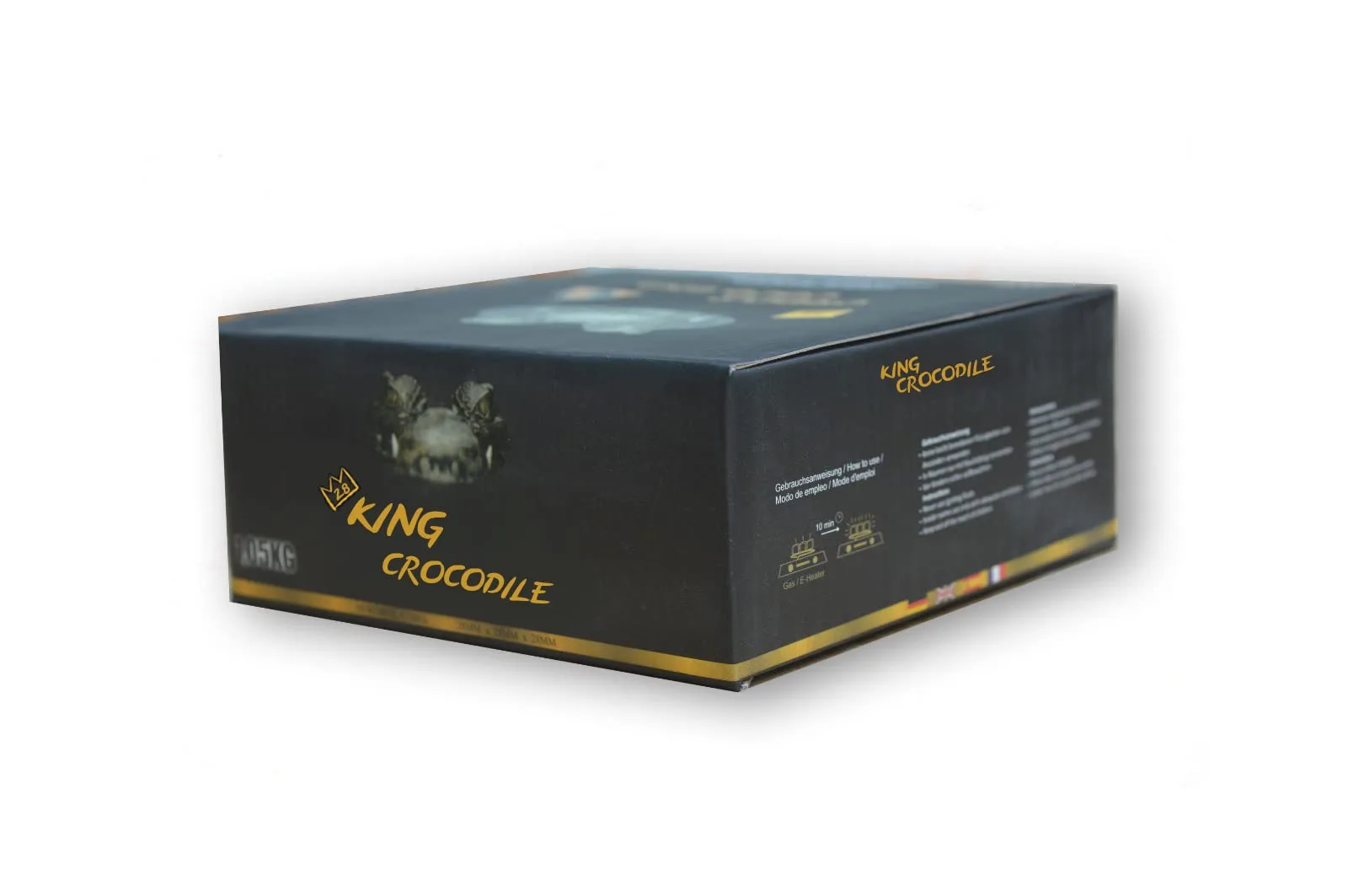 King Crocodile kokosové uhlí 28 × 28 mm 10 kg
