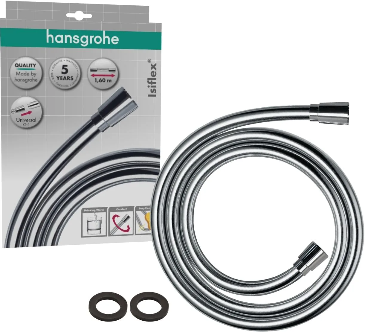 Sprchová hadice hansgrohe Isiflex 1,6 m chrom