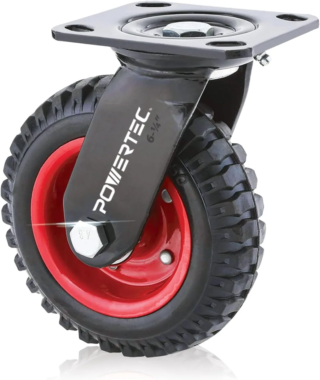 Otočné kolečko POWERTEC 17050 černé 1 ks