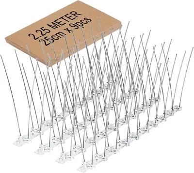 Hroty proti ptákům 2022028_2 9×25 cm 2,25 m výška 11 cm základna 20 mm 18 pásků spLc46M9LoM