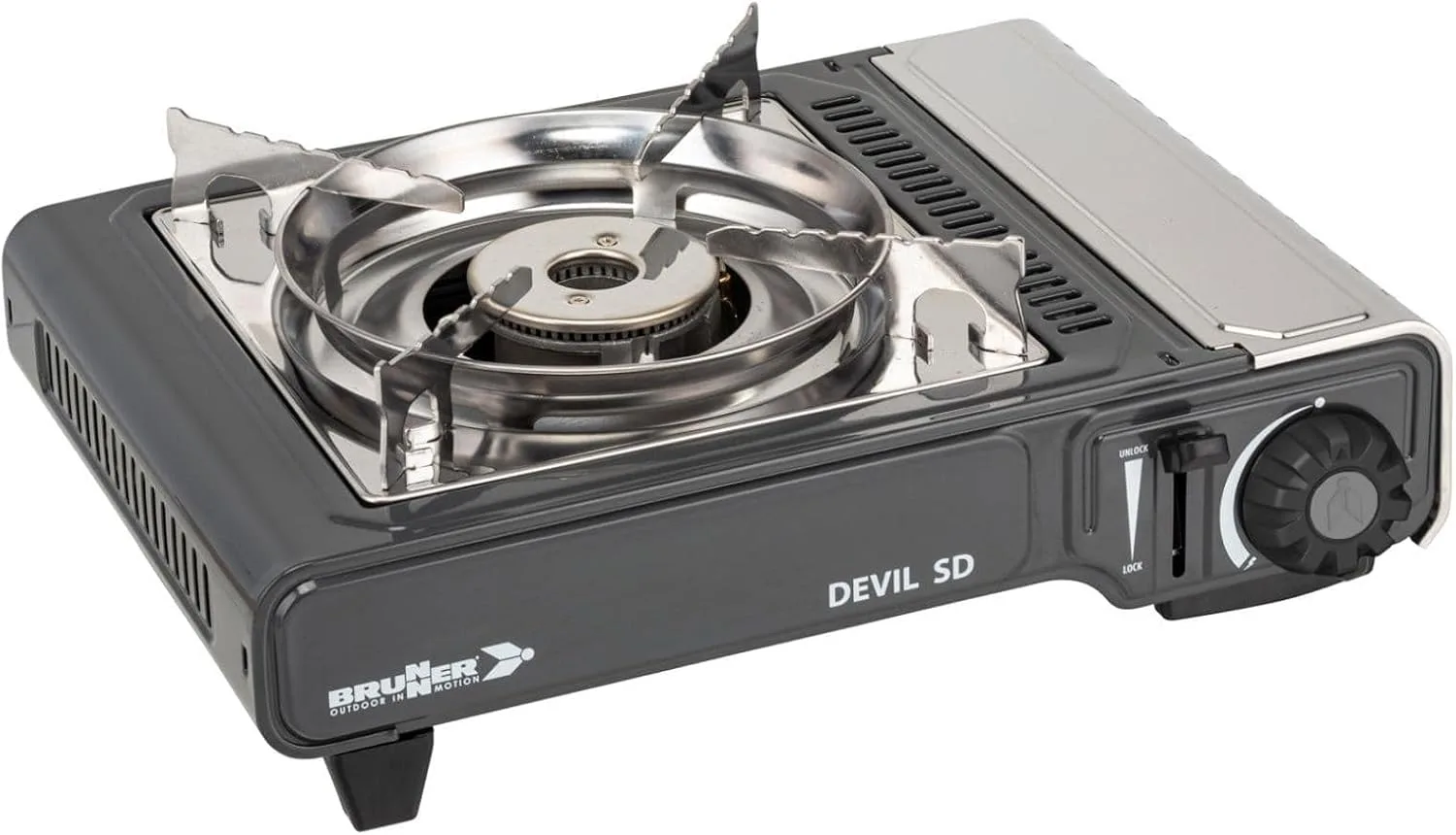 Vařič Brunner 0708043N kartušový 2,2 kW 30 mbar piezo zapalování, pojistka plamene, kufr