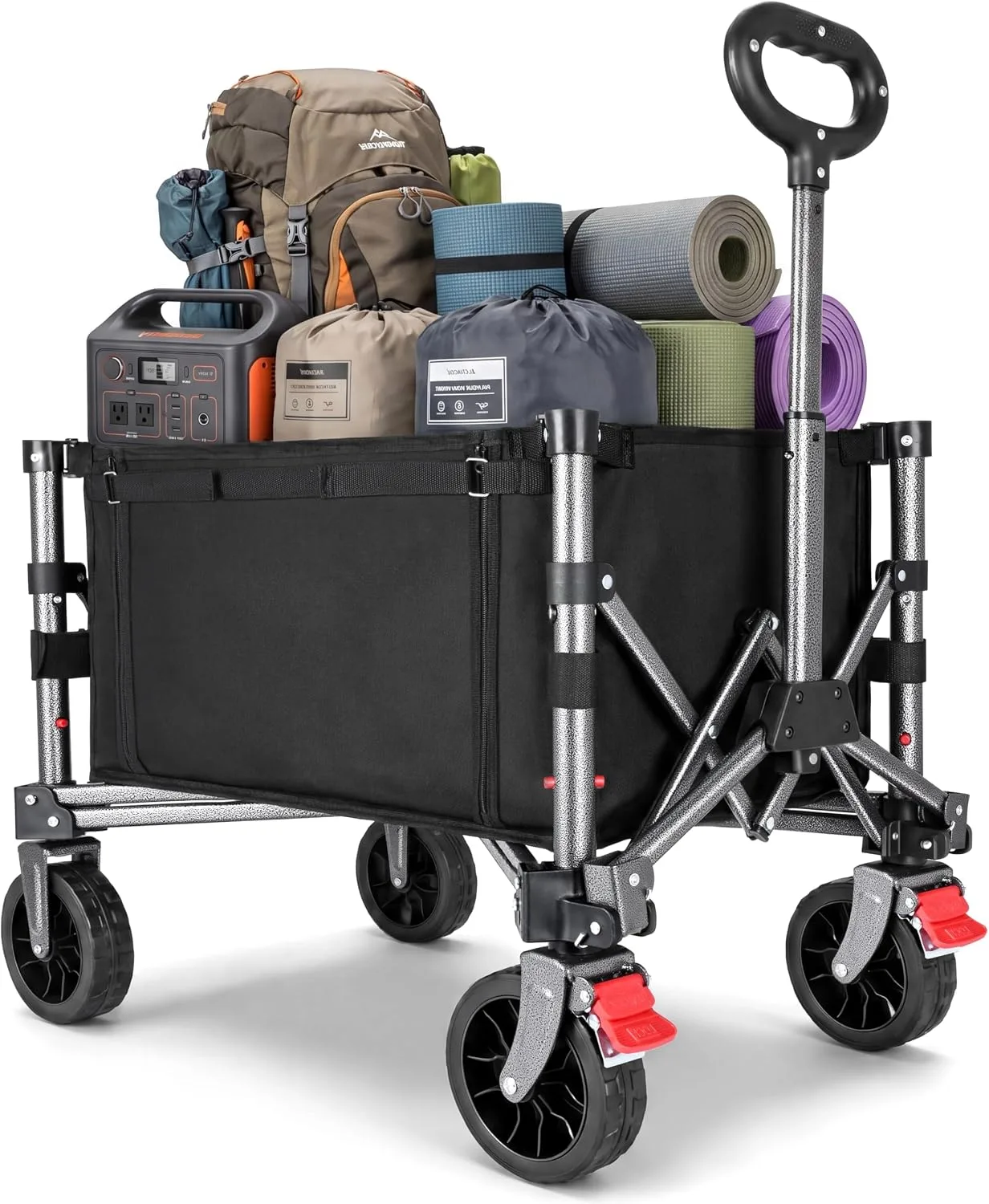 YEAUPE PRO skládací transportní vozík 70 l 80 kg s bočními dveřmi