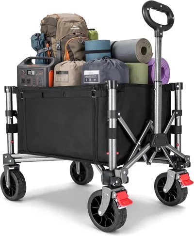 YEAUPE PRO skládací transportní vozík 70 l 80 kg s bočními dveřmi