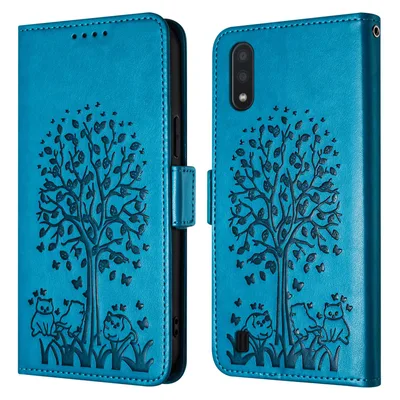 Kožené peněženkové pouzdro pro Samsung Galaxy Feyten – A01, M01