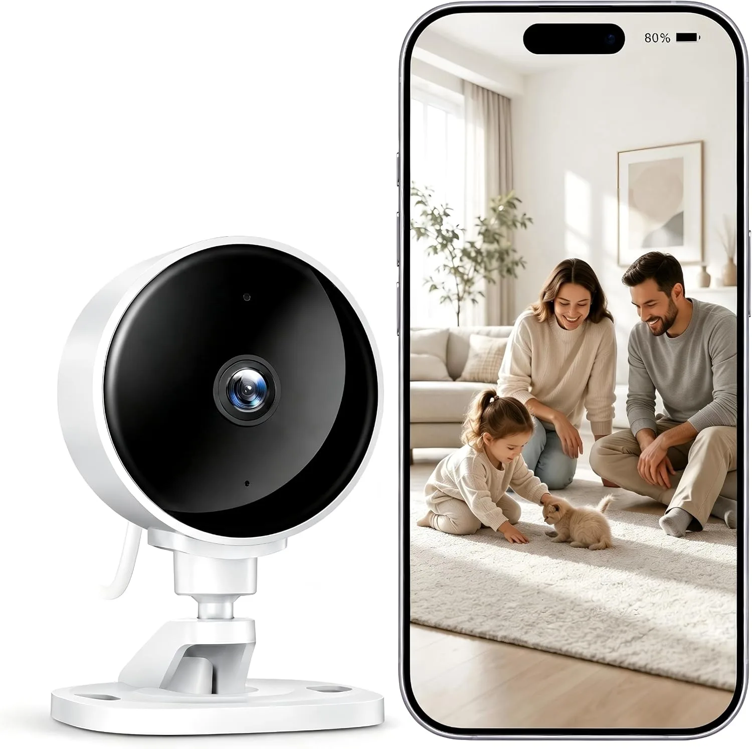 Vnitřní WiFi kamera WOLFANG WS01 1080P 2,4 GHz 1 ks
