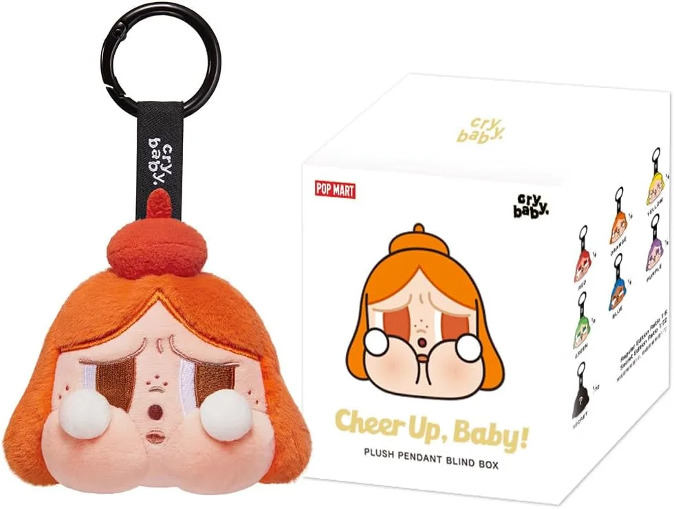 POP MART Crybaby Cheer Up plyšový přívěšek 1 ks náhodný
