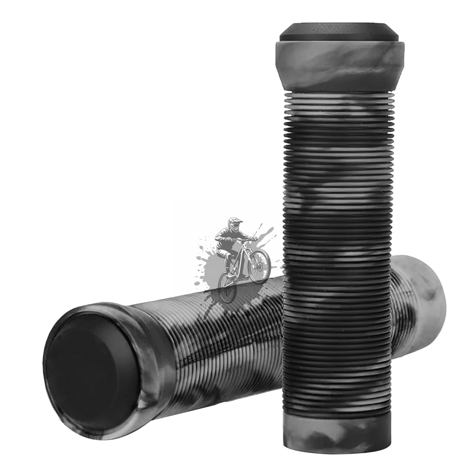 Gumové gripy na řídítka Mannicix 22 mm šedé 2 ks