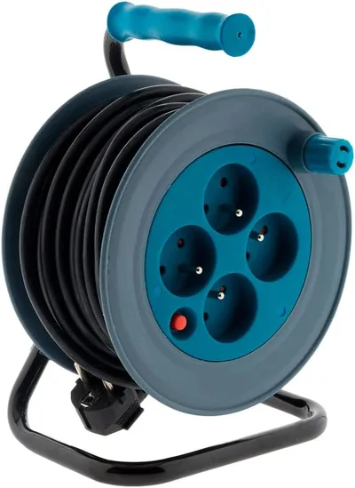 Bubnový prodlužovací kabel Zenitech 15 m modrý spLc46M9LoM