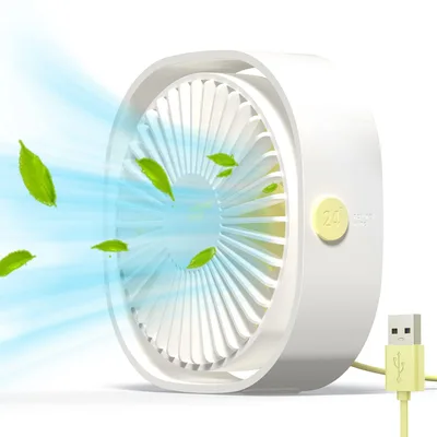 Stolní USB ventilátor Simpeak S20 3 rychlosti bílý