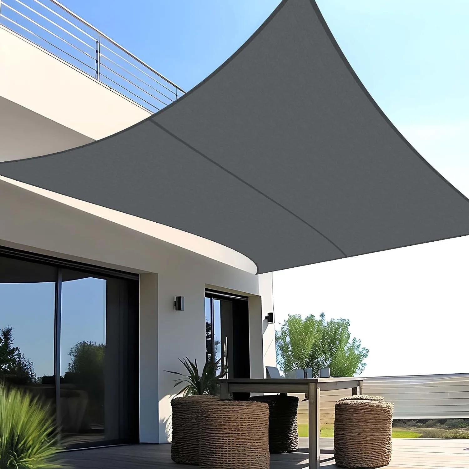 Obdélníková stínící plachta SUNNY GUARD, vel. 3,5×5, antracitová