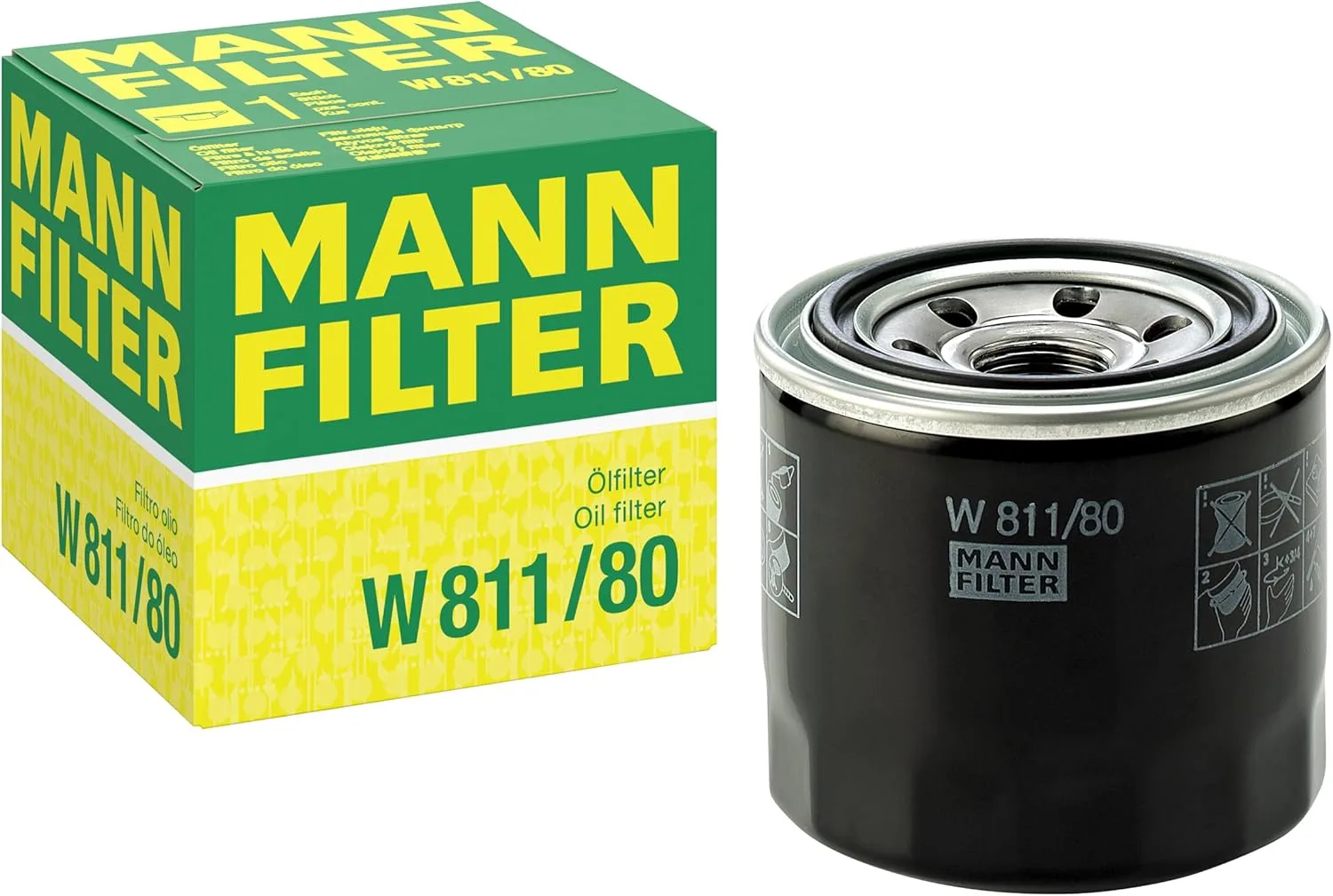 Olejový filtr MANN-FILTER W 811/80