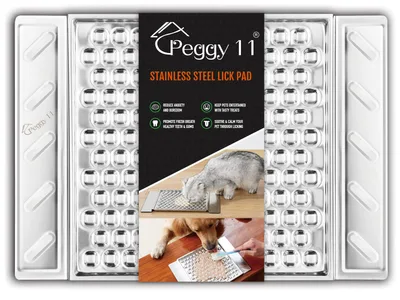 Nerezová podložka na lízání PEGGY11 FT-80006 s přísavkami, šedá