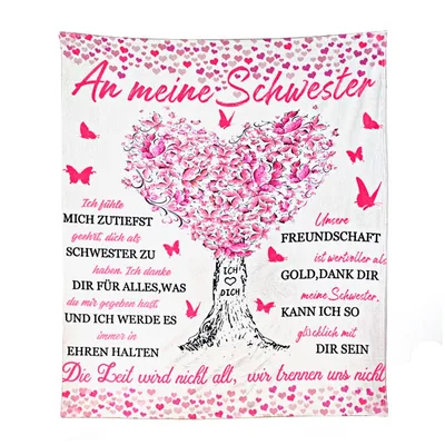 Dárková deka pro sestru 150 PLECUPE – 150 × 130 cm