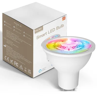 MOES ZigBee GU10 RGB inteligentní LED žárovka 5 W