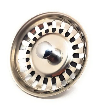 Nerezová zátka se sítkem do dřezu 79 mm DGTech