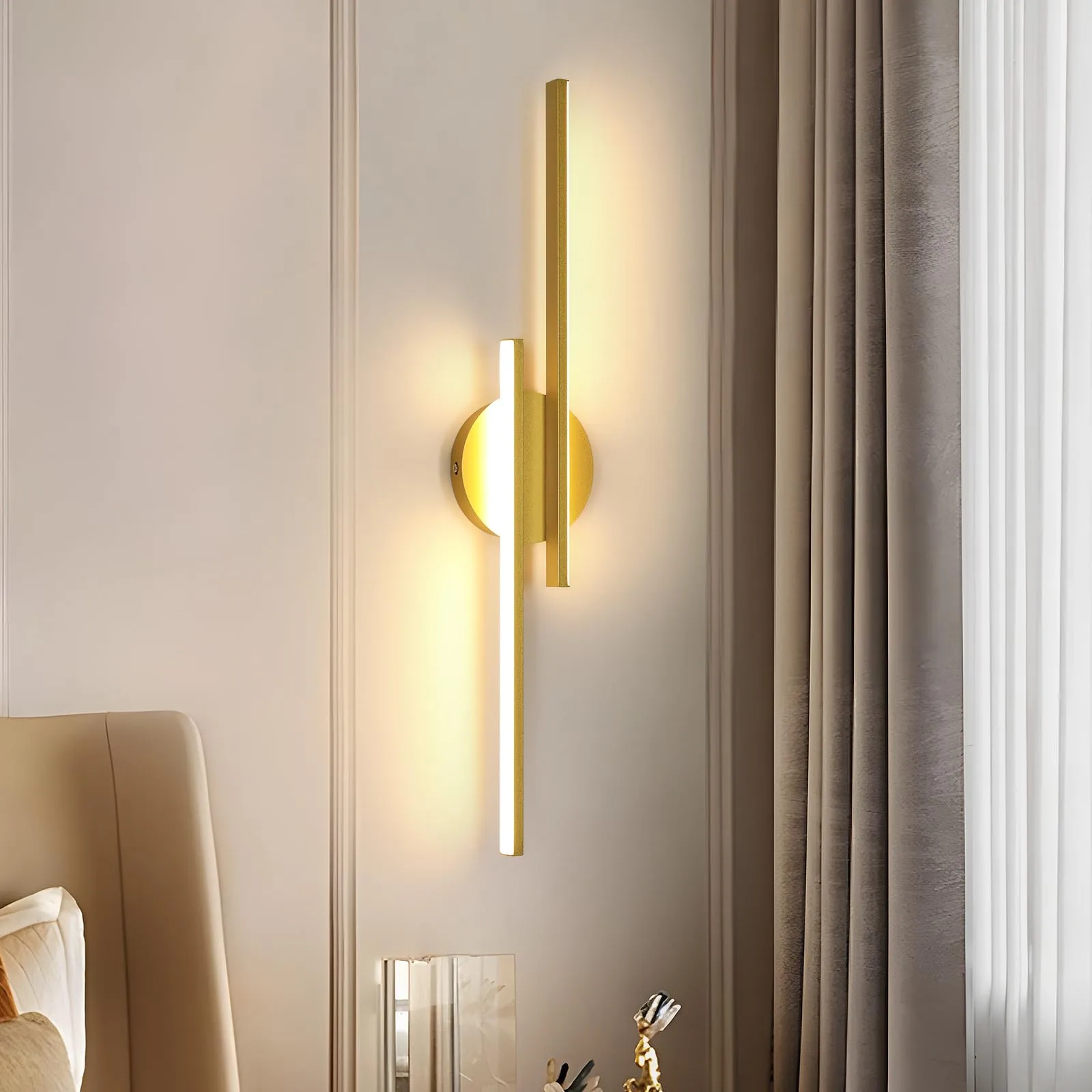 Nástěnné LED svítidlo Mckalen MC-60CM-I09D 24 W 3000 K zlaté