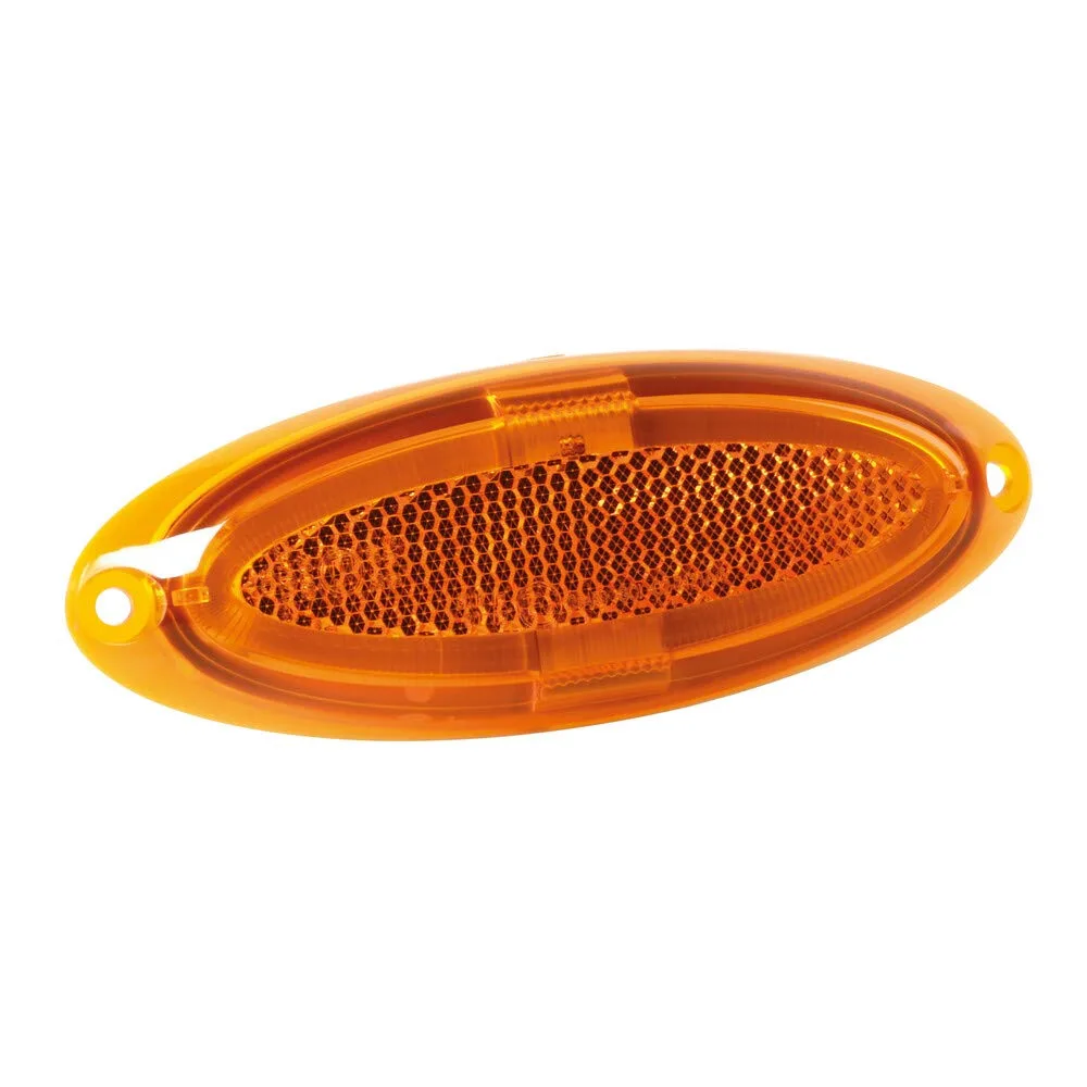 Přisazené obrysové světlo 97013 S-17 4SMD 12–24V IP67 124×45 mm oranžové