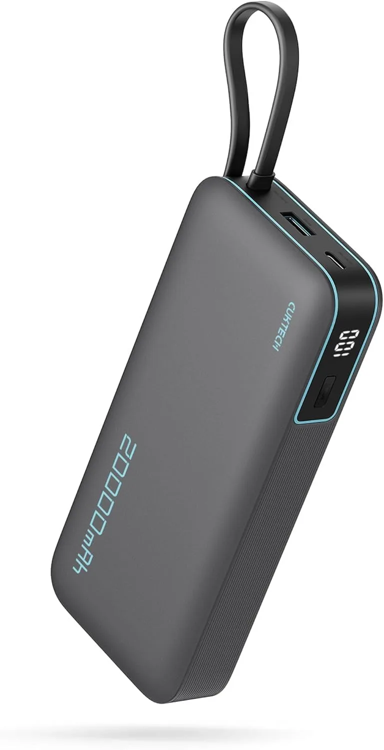 Powerbanka CUKTECH PB200N 20000 mAh 45 W se vestavěným USB-C kabelem