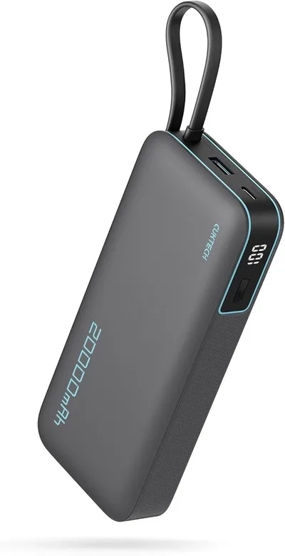Powerbanka CUKTECH PB200N 20000 mAh 45 W se vestavěným USB-C kabelem
