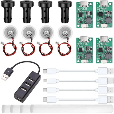 Ultrazvukové moduly pro tvorbu mlhy Youmile USB-C, sada 4 ks