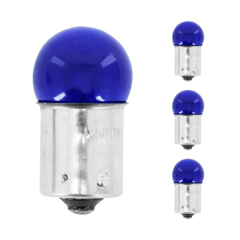 Autožiarovky cyclingcolors BA15S 12V 10W modré 4 ks
