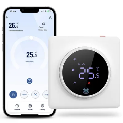 MIUCDA WiFi programovatelný termostat, bílý