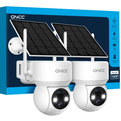Solární WiFi kamera GNCC W30-2 1080P bílé 2 ks