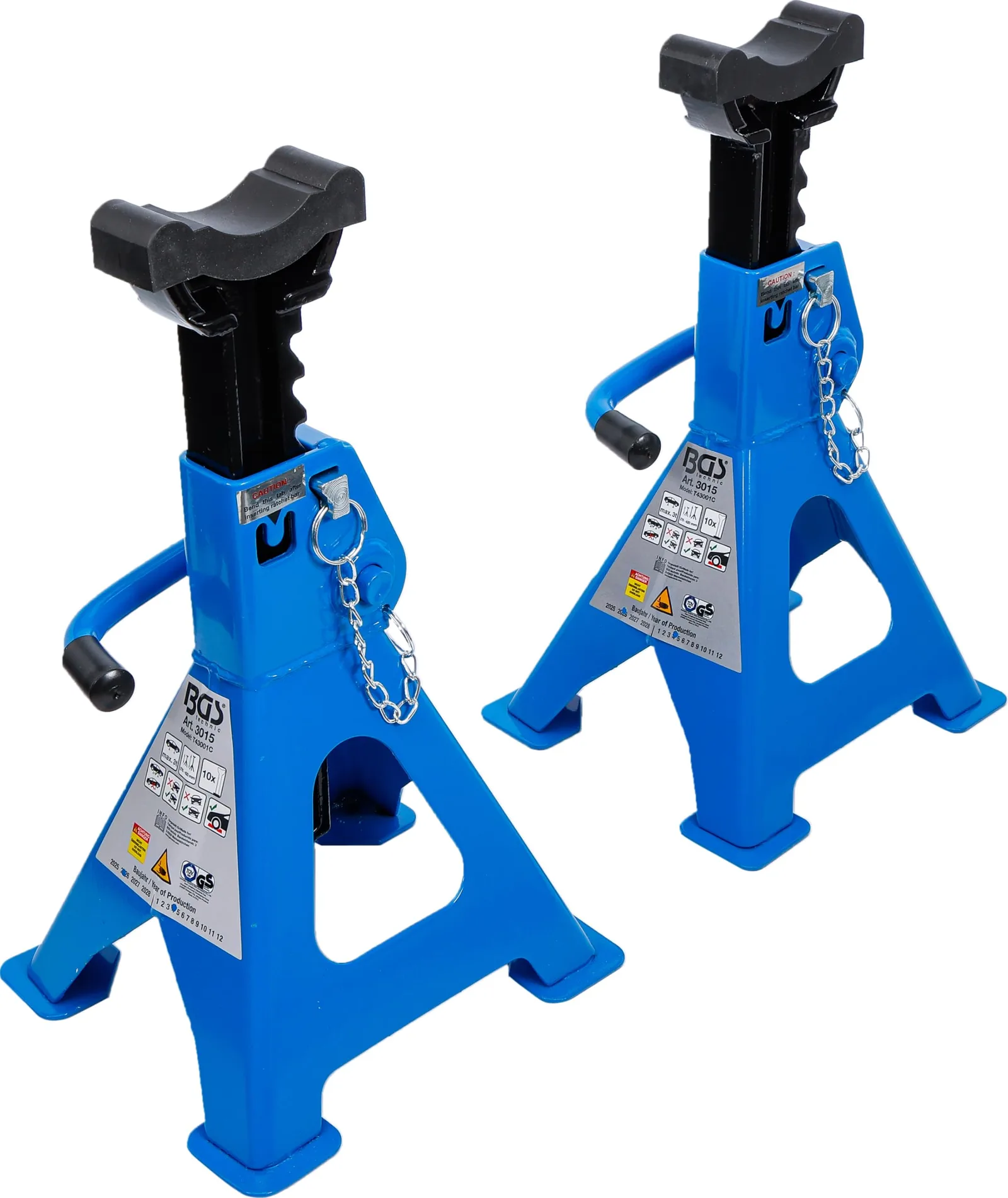 Podpery pod auto BGS 3015 3000 kg/pár 285–420 mm 2 ks