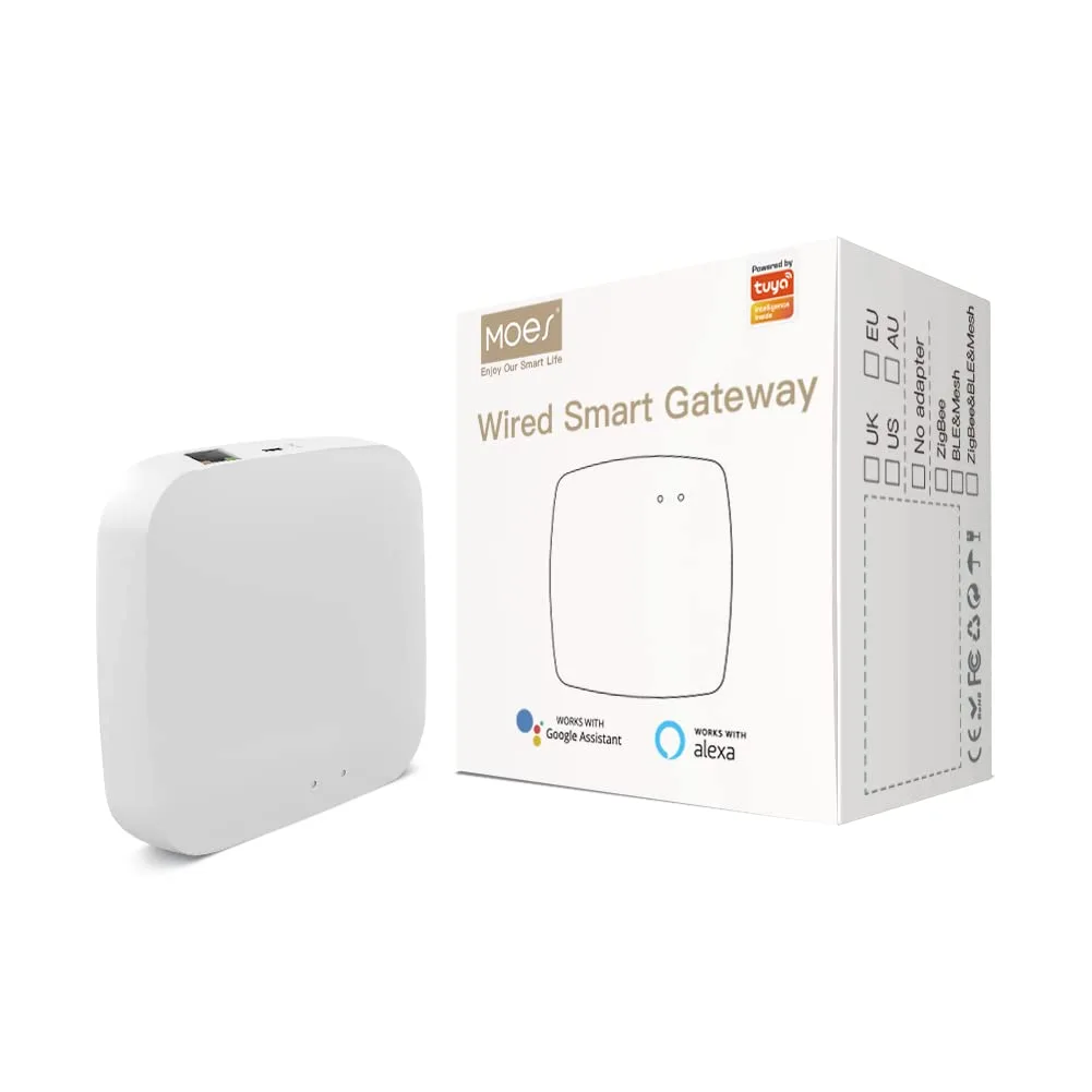 Kabelová brána MOES ZHUB-MS Tuya ZigBee 3.0 RJ45