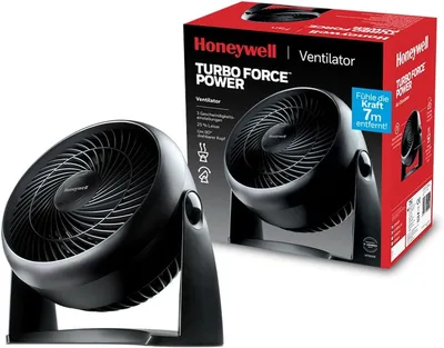 Stolní ventilátor Honeywell HT900E4 TurboForce černý, 3 rychlosti spLc46M9LoM
