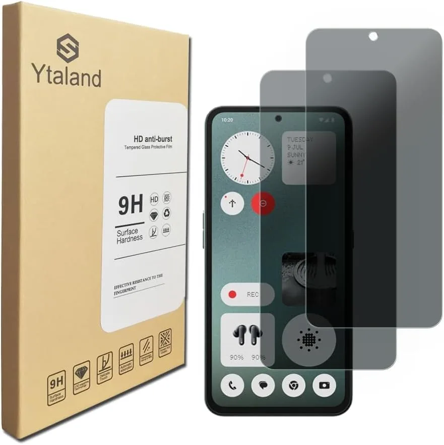 Soukromá skla 9H pro Nothing CMF Phone 1, 2 ks