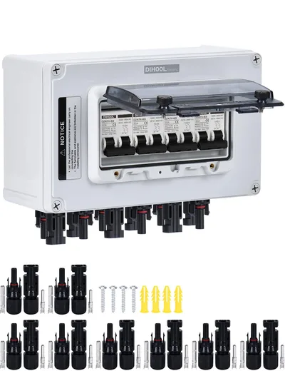 DC jistič DIHOOL DHO-AGPM-2S-30A 2P 12–400V IP67, 2 vstupy a 2 výstupy