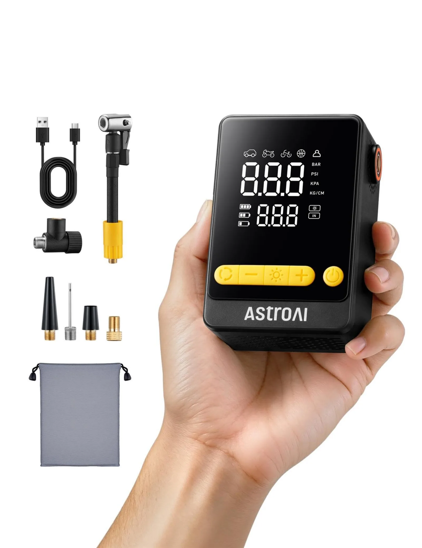Akumulátorový kompresor AstroAI AIRUN L10 Mini 150 PSI