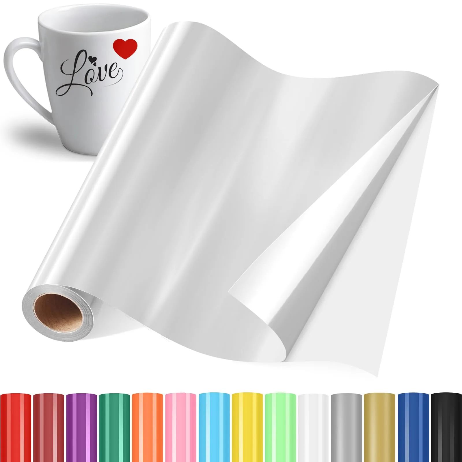 Samolepicí fólie pro plotter YAFLC 30,5×400 cm kovově stříbrná