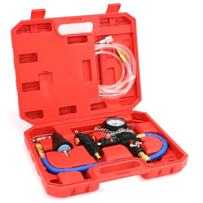Vakuová plnicí sada chladicí soustavy QWORK WD45192 manometr 0 až −1 bar