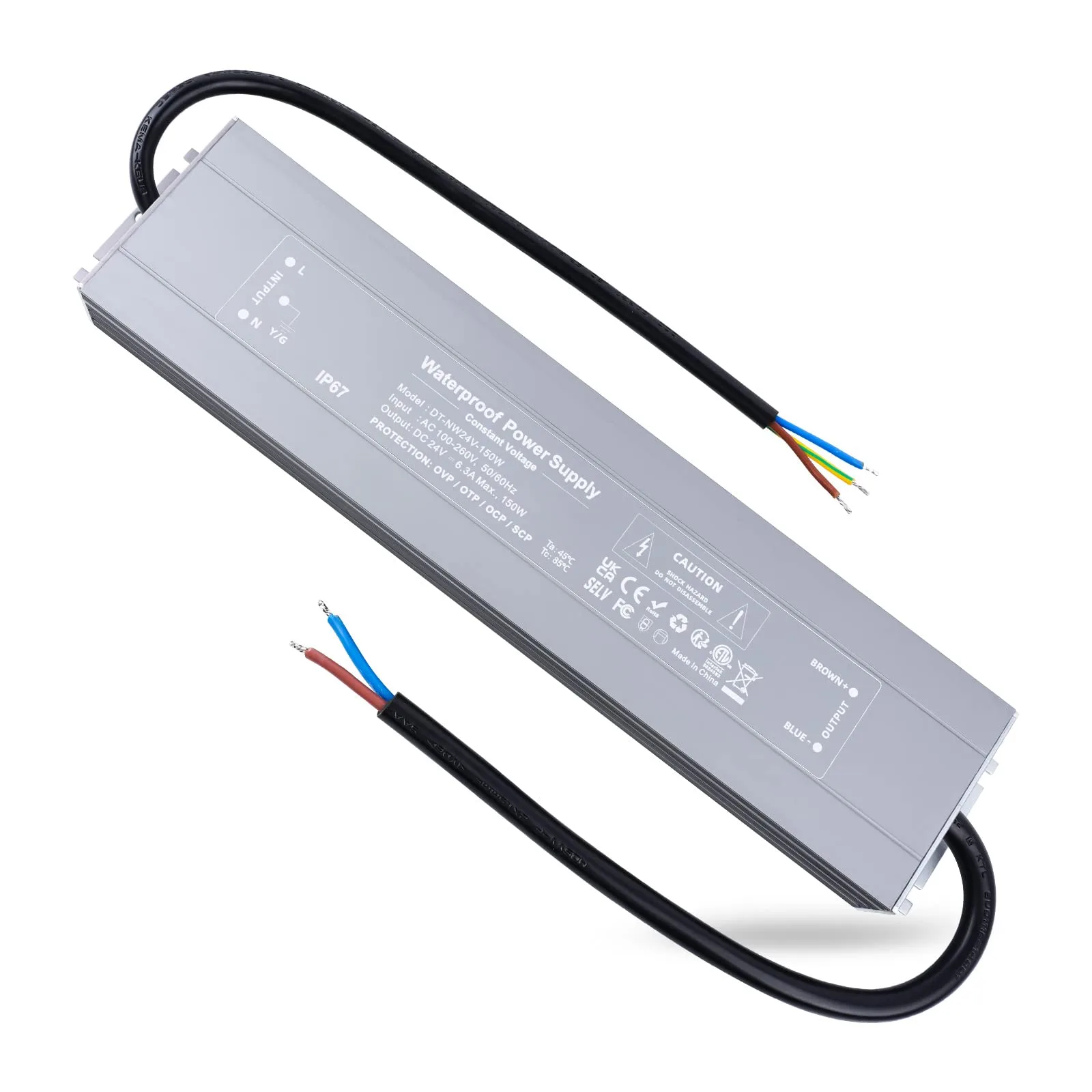 LED zdroj REYLAX RX-W24V-150W 24 V DC 150 W IP67 nestmívatelný