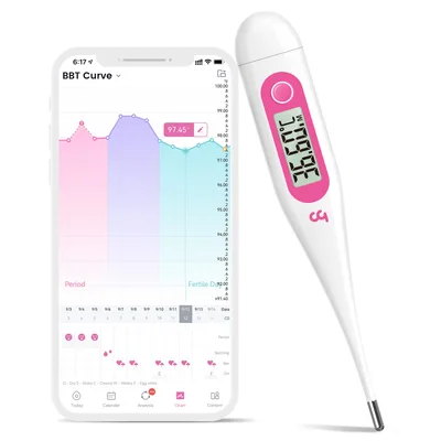 Bazální digitální teploměr Femometer Vinca Lite růžový bez Bluetooth