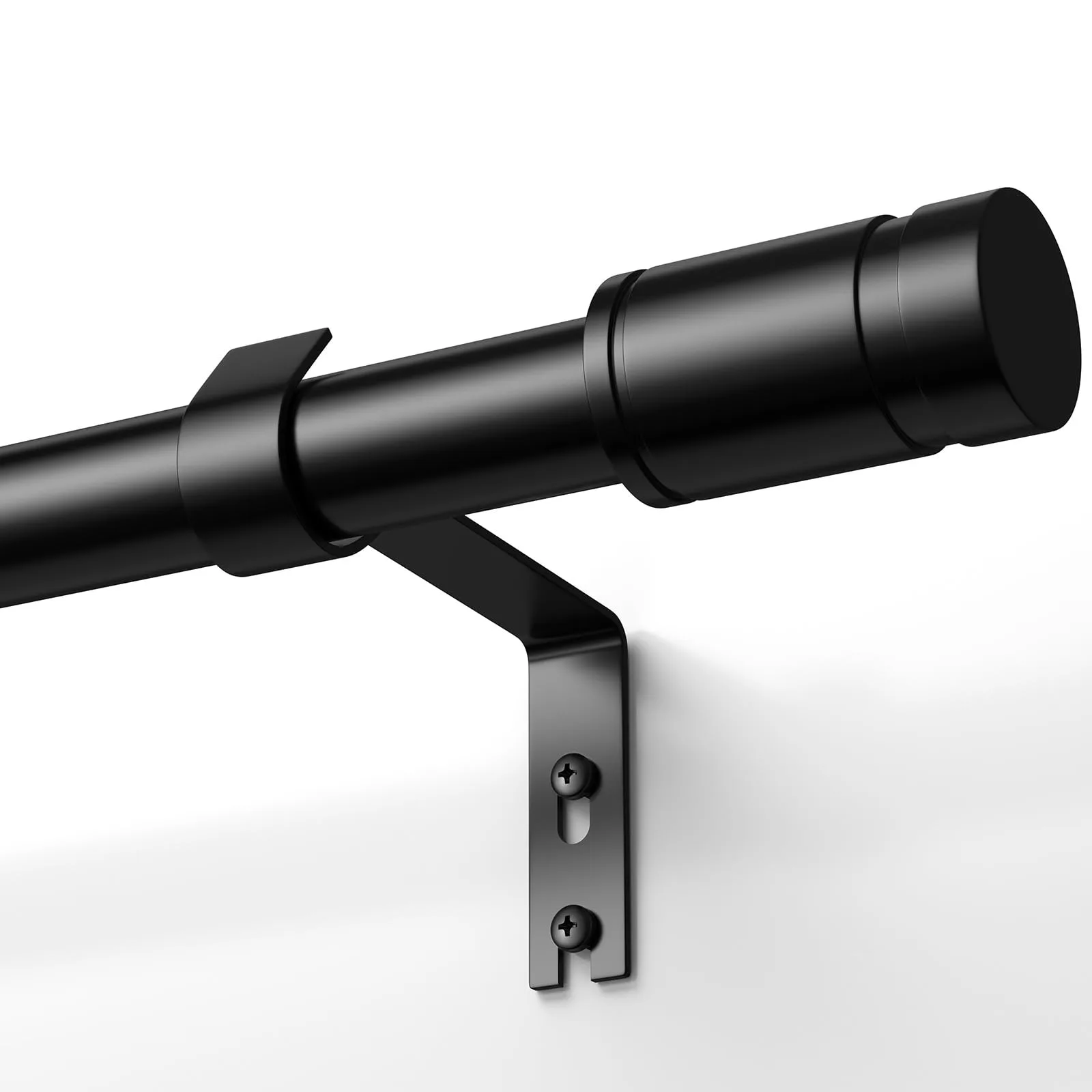 Nastavitelná závěsová tyč TRAROD 76–228 cm 16 mm černá