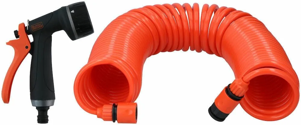 Spirálová zahradní hadice s pistolí BLACK+DECKER 15 m