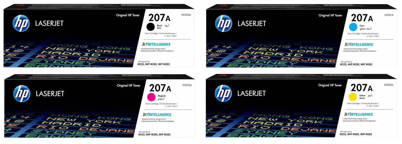 HP 207A originální tonery W2210A–W2213A CMYK 4 ks